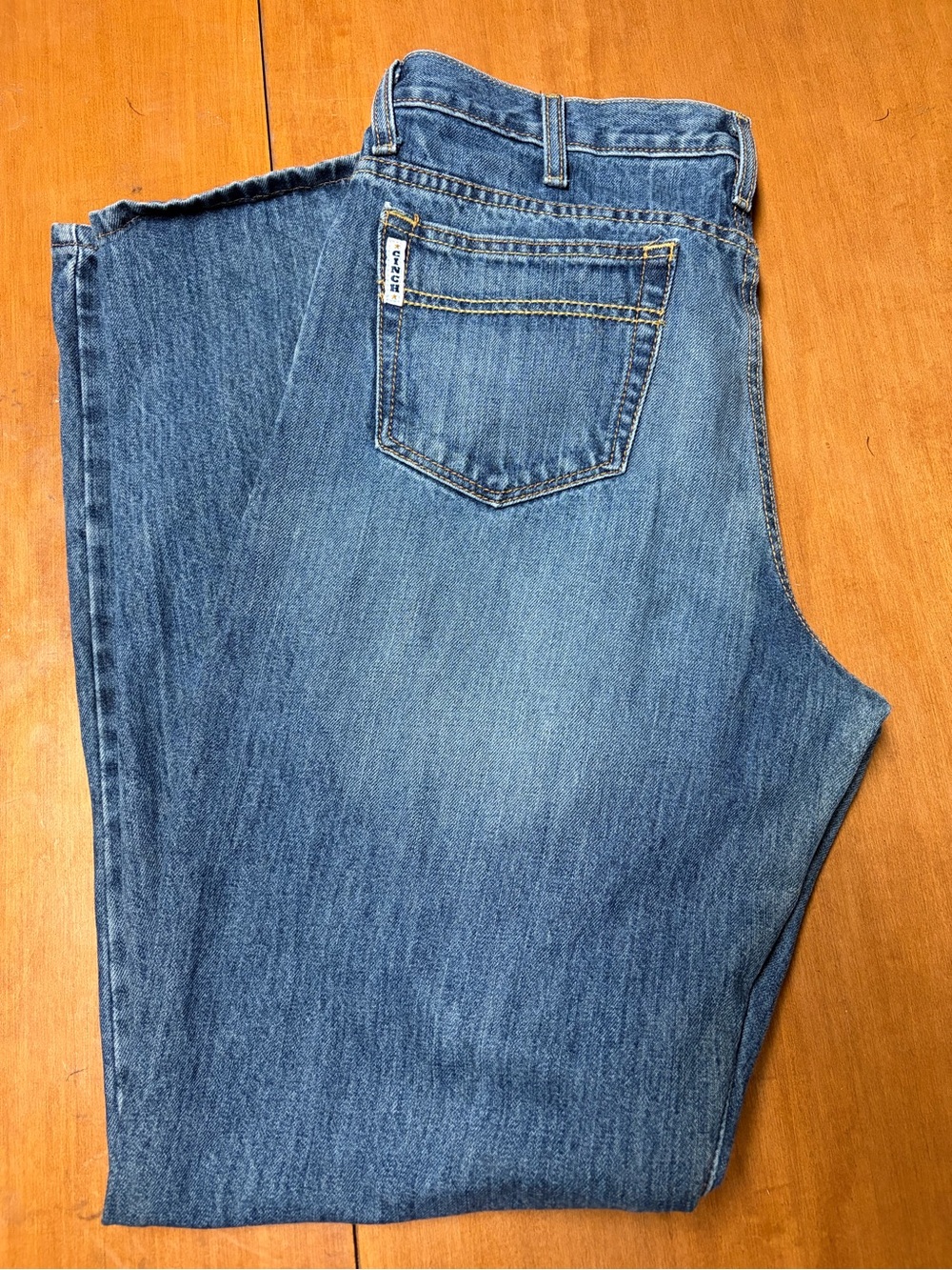 Cinch Men's Blue Straight-Leg Jeans